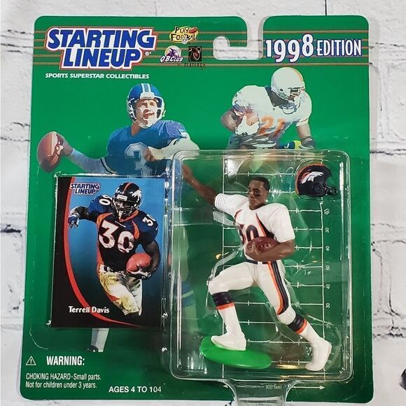 💙NIB Vintage Terrell Davis 1998 Edition Starting Lineup - Picture 1 of 2